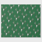 Kerstlampjes in de jacht op strijders cadeaupapier (Vlak)