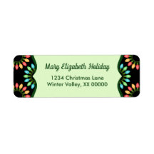 Kerstlampjes in kleurrijk cirkelpatroon