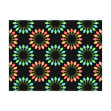 Kerstlampjes in kleurrijke cirkels