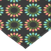 Kerstlampjes in kleurrijke cirkels tafelkleed (Gekanteld)