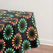 Kerstlampjes in kleurrijke cirkels tafelkleed (Voorbeeld)