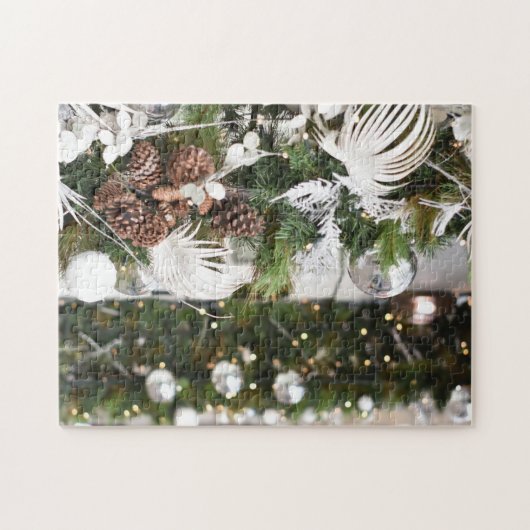 Kerstlampjes in Londen, Engeland Legpuzzel (Horizontaal)