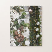 Kerstlampjes in Londen, Engeland Legpuzzel (Verticaal)