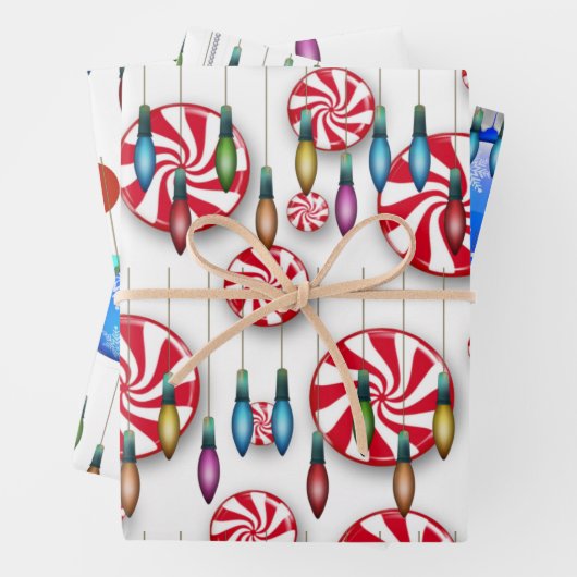 kerstlampjes inpakpapier vel (In situ)