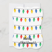 kerstlampjes kaart (Voorkant)