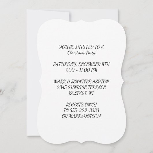 kerstlampjes kaart (Achterkant)