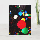 kerstlampjes kaart (Voorkant)