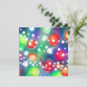 kerstlampjes kaart (Staand voorkant)