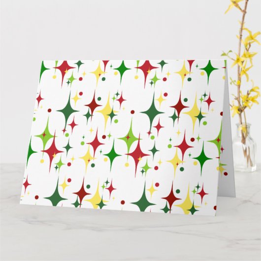 kerstlampjes kaart (Gele Bloem)