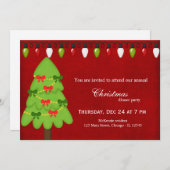 kerstlampjes kaart (Voorkant / Achterkant)