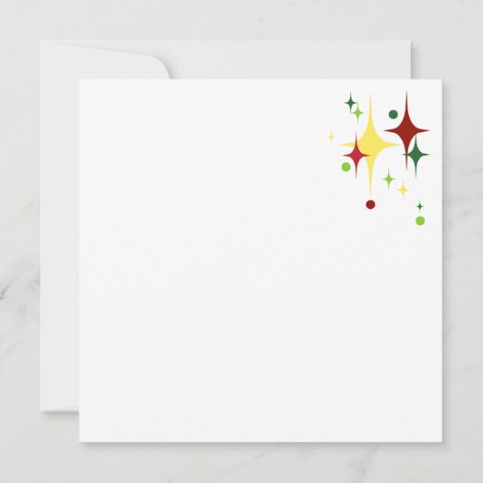 kerstlampjes kaart (Achterkant)