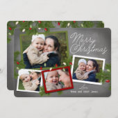 kerstlampjes | Kerstfotokaart Feestdagenkaart (Voorkant / Achterkant)