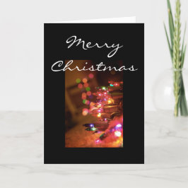 Kerstlampjes [kerstkaart] feestdagen kaart