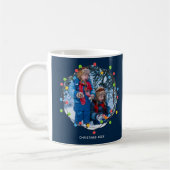 kerstlampjes Kinder foto Cute Blue Custom Cft Koffiemok (Links)