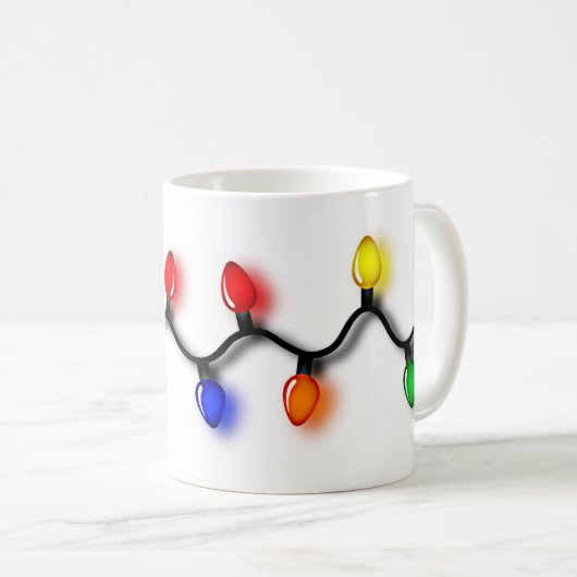 kerstlampjes koffiemok (Voorkant rechts)