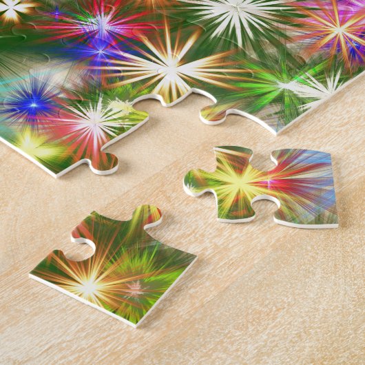 kerstlampjes legpuzzel (Zijkant)