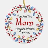 kerstlampjes mam keramisch ornament (Voorkant)