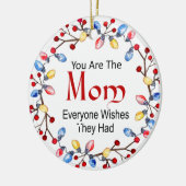 kerstlampjes mam keramisch ornament (Links)