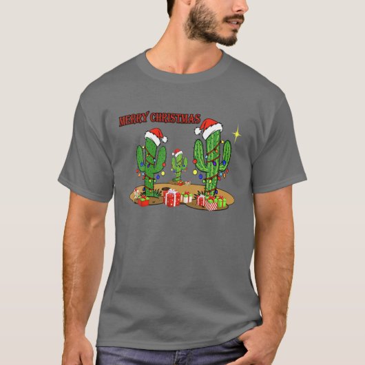 Kerstlampjes met een Lover Funny Xmas T-shirt (Voorkant)