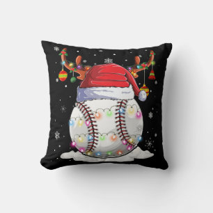 kerstlampjes met honkbal kussen