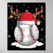 kerstlampjes met honkbal poster (Voorkant)