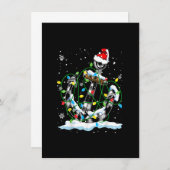 Kerstlampjes met kerstlampjes met kerstverlichting kaart (Voorkant / Achterkant)