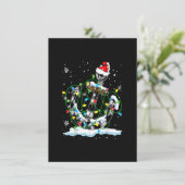 Kerstlampjes met kerstlampjes met kerstverlichting kaart (Staand voorkant)