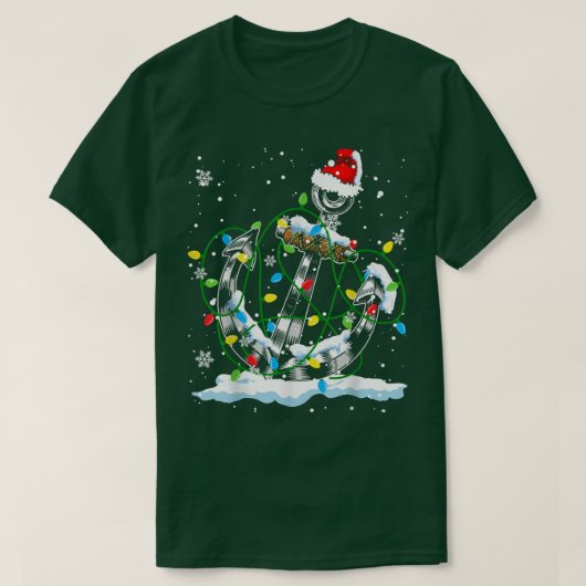 Kerstlampjes met kerstlampjes met kerstverlichting t-shirt (Design voorkant)