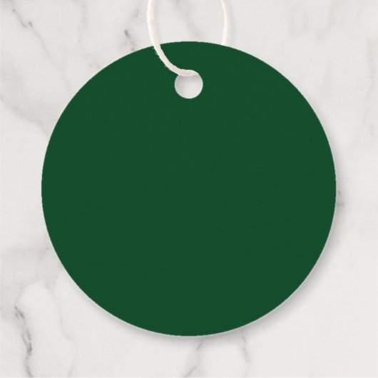 kerstlampjes met penseel Groen Bedankjes Labels (Achterkant)