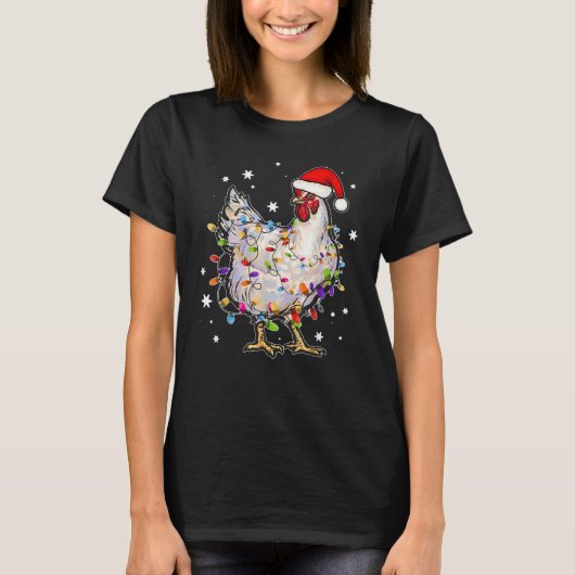 kerstlampjes met schimmelbrei t-shirt (Voorkant)