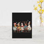 kerstlampjes met schimmelSanta Funny Xmas - Chi Kaart (Gele Bloem)