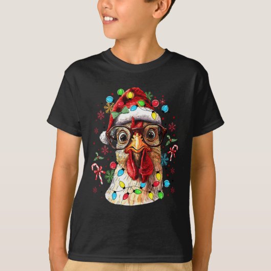 kerstlampjes met schimmelSanta Funny Xmas - Chi T-shirt (Voorkant)