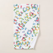 kerstlampjes met tang bad handdoek (Handdoek)