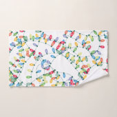 kerstlampjes met tang bad handdoek (Handdoek)