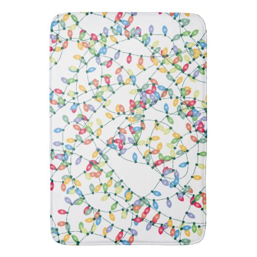 kerstlampjes met tang badmat (Voorkant Verticaal)