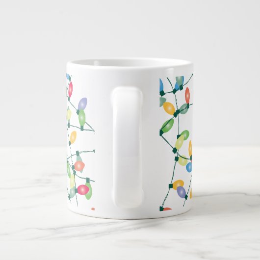 kerstlampjes met tang grote koffiekop (Achterkant)