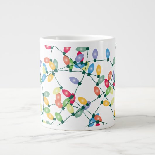 kerstlampjes met tang grote koffiekop (Voorkant)