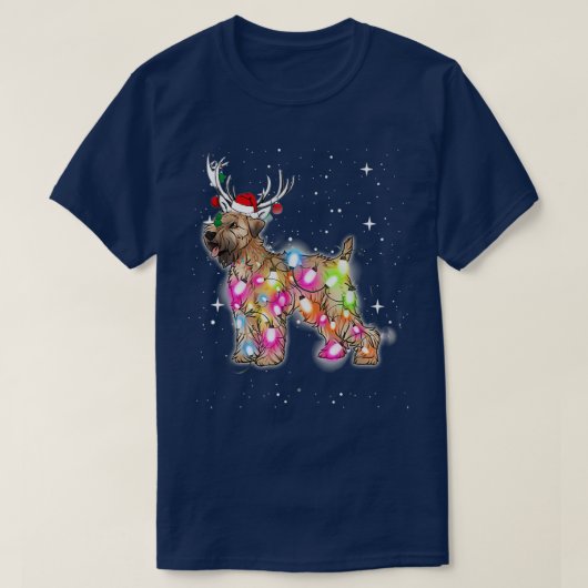 kerstlampjes met zachte beklede wielbolling terrie t-shirt (Design voorkant)