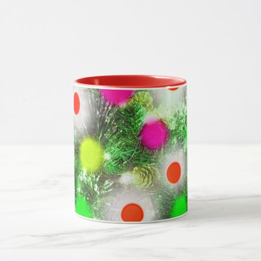 kerstlampjes mok (Midden)
