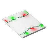 kerstlampjes notitieblok (Schuin)