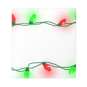 kerstlampjes notitieblok
