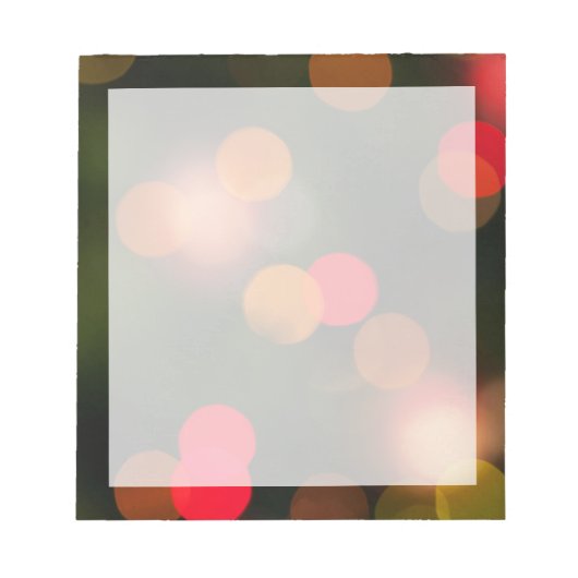 kerstlampjes notitieblok (Voorkant)