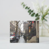 Kerstlampjes NYC Upper West Side Photography Feestdagenkaart (Staand voorkant)