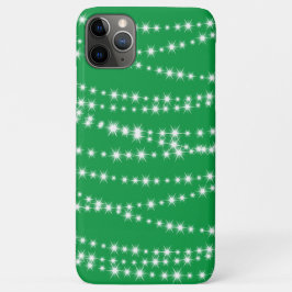 Kerstlampjes op groene iPhone-draagtas Case-Mate iPhone Case