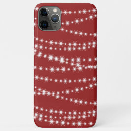 Kerstlampjes op rode iPhone-draagtas Case-Mate iPhone Case
