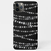 Kerstlampjes op zwarte iPhone-draagtas Case-Mate iPhone Case (Achterkant)