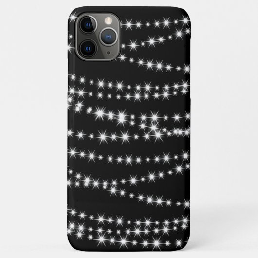 Kerstlampjes op zwarte iPhone-draagtas Case-Mate iPhone Case (Achterkant)