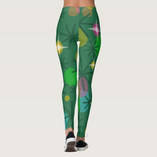 Kerstlampjes over de leggings (Achterkant)