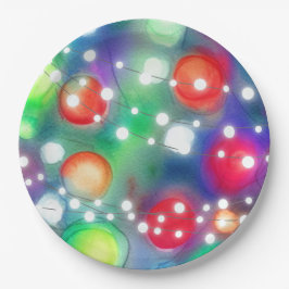 kerstlampjes papieren bordje