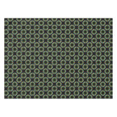 Kerstlampjes Patroon Oranje en blauw Tafelkleed (Voorkant (Horizontaal))